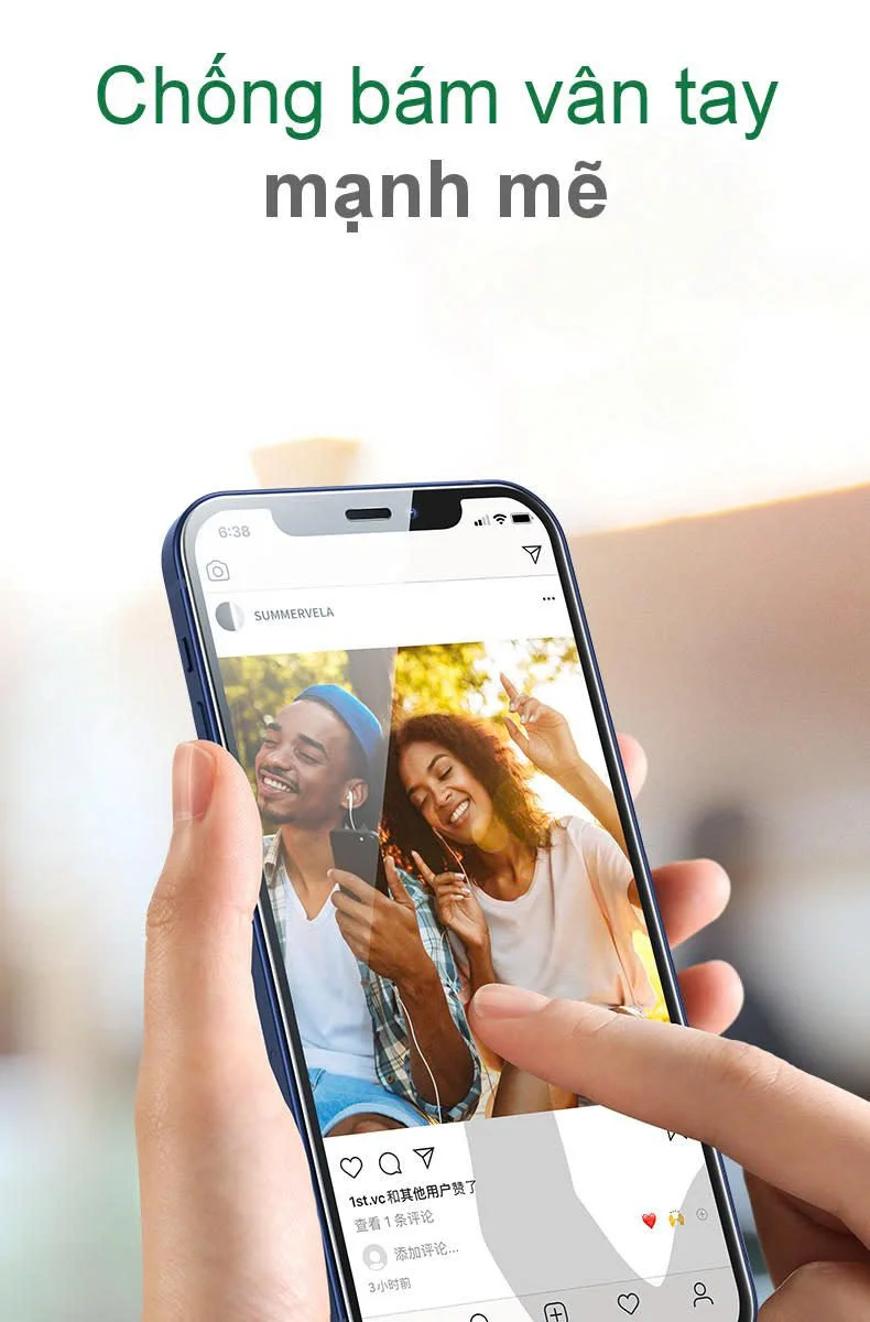 Miếng dán kính cường lực ánh sáng xanh chống lóa mắt độ cứng 9H cho iPhone 12 Mini Ugreen 20336 — ảnh 3