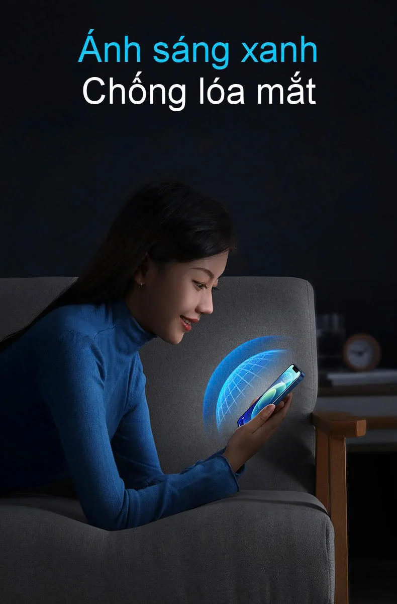 Miếng dán kính cường lực ánh sáng xanh chống lóa mắt độ cứng 9H cho iPhone 12 Pro Ugreen 20337 — ảnh 6