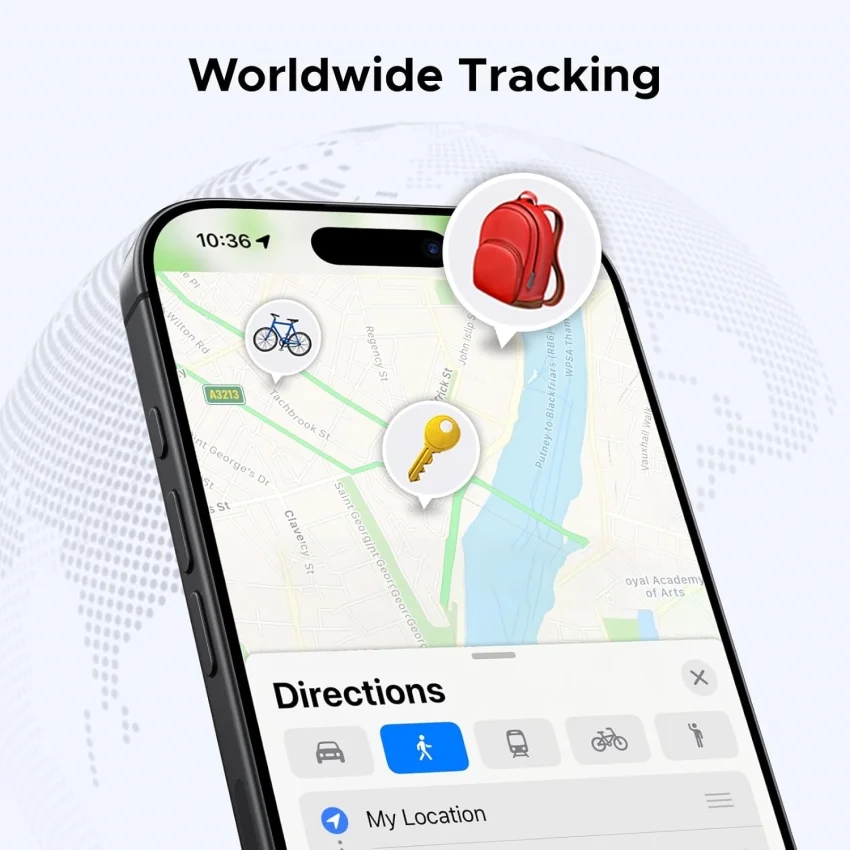 Móc treo kết nối Bluetooth giúp tìm đồ bằng điện thoại Ugreen 45297 — ảnh 10