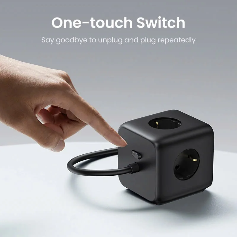 Ổ cắm điện đa năng UGREEN C268 trạm sạc để bàn 65W 2 USB-C, 2 USB-A Chân tròn (60113) — ảnh 2