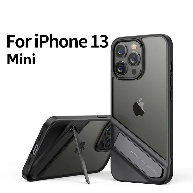 Ốp lưng kèm giá đỡ điện thoại iPhone 13 mini UGREEN 90149 – Khung kim loại, vỏ TPU trong suốt