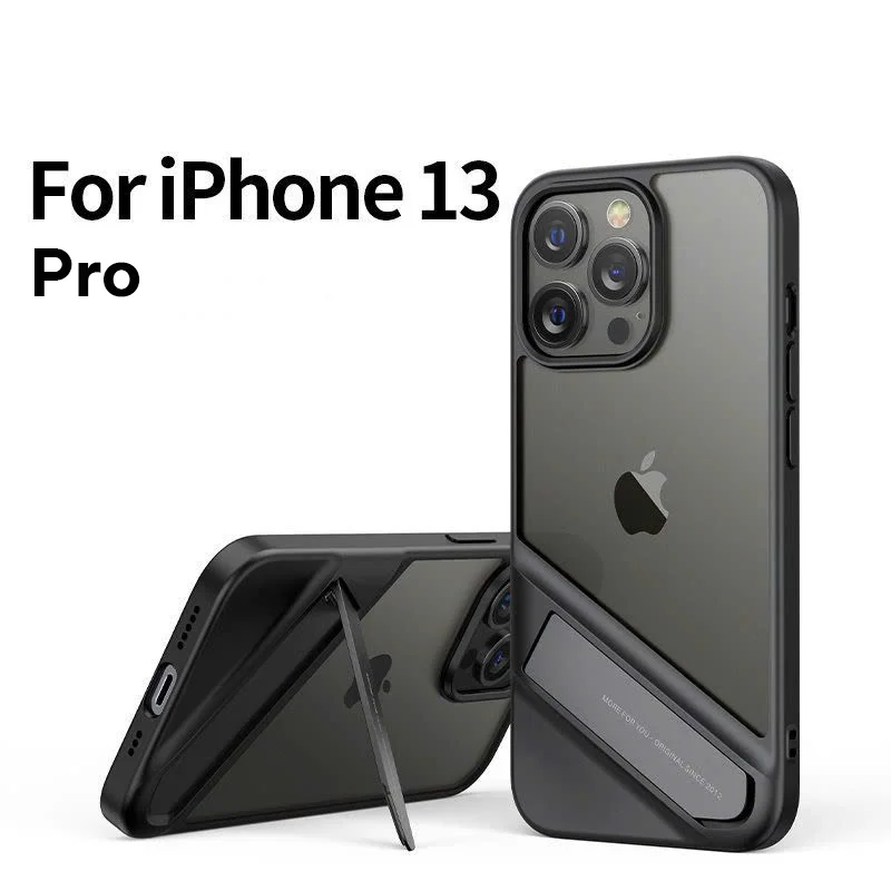 Ốp lưng kèm giá đỡ điện thoại iPhone 13 pro UGREEN 90153 – Khung kim loại, vỏ TPU trong suốt — ảnh 1