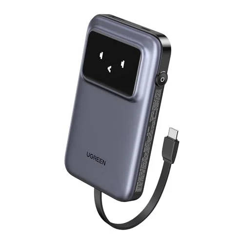 Pin sạc dự phòng dùng cho điện thoại, 10000mAh Li-ion, màu xám đậm 3 cổng đầu ra Ugreen 35603B