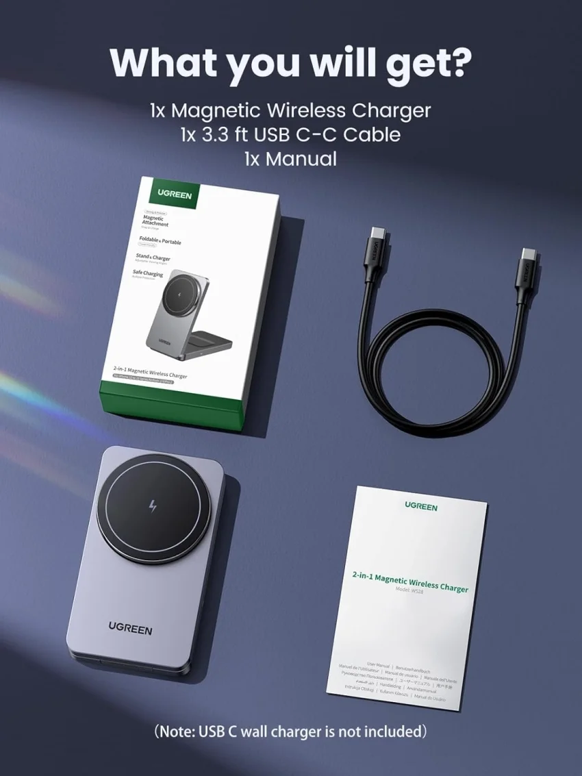 Pin Sạc Không Dây Magnetic 2-in-1 Ugreen W528 — ảnh 9
