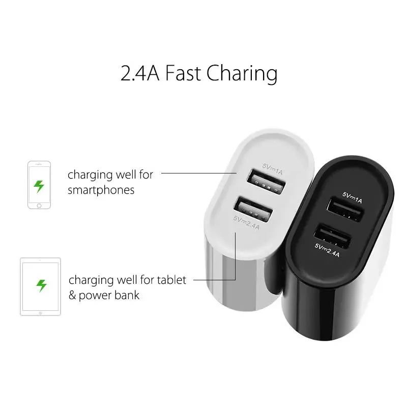 Sạc 2 cổng USB-A UGREEN CD104 20384 – Dòng sạc tối đa 3.4A