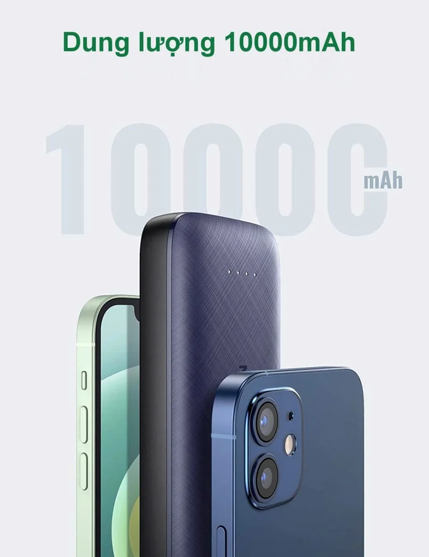 Sạc dự phòng 10000mAh UGREEN 80749 – 2 USB-C (PD và QC) — ảnh 6
