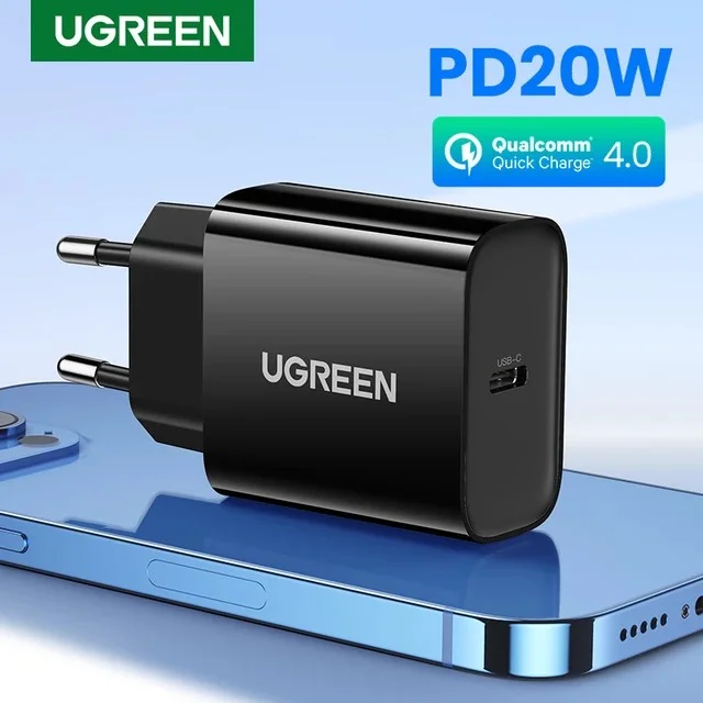 Sạc USB 18W màu đen Ugreen (10191)
