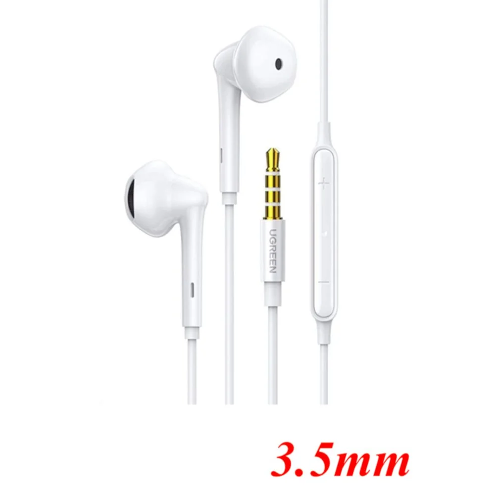 Tai nghe nhét tai có dây Ugreen chân cắm 3.5mm màu đen Ugreen (60692)