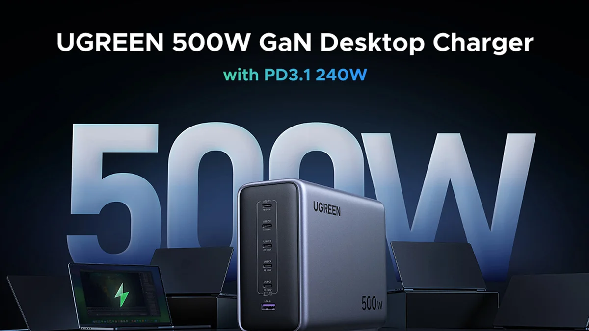 Tại sao bộ sạc để bàn UGREEN Nexode 500W giải quyết được cơn ác mộng khi dùng nhiều thiết bị cùng lúc của bạn