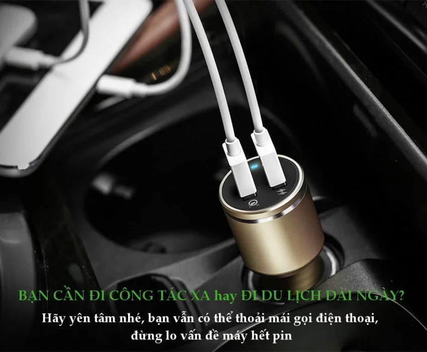 Tẩu sạc điện thoại/máy tính bảng (1 cổng QC3.0) danh riêng trên ô tô UGREEN CD130 30514 — ảnh 11