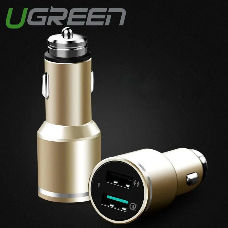 Tẩu sạc điện thoại/máy tính bảng (1 cổng QC3.0) danh riêng trên ô tô UGREEN CD130 30514