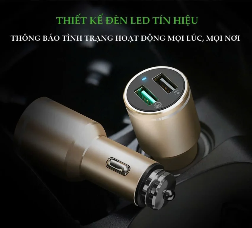 Tẩu sạc điện thoại/máy tính bảng (1 cổng QC3.0) danh riêng trên ô tô UGREEN CD130 30514 — ảnh 7