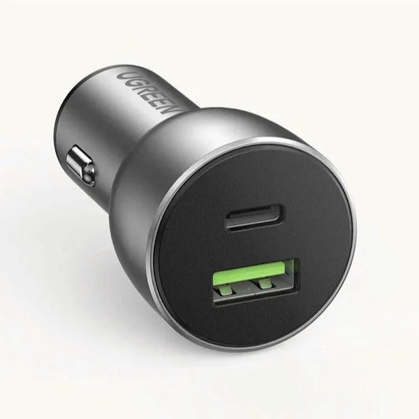 Tẩu sạc nhanh ô-tô 2 cổng 1C1A 36W Ugreen 60980 — ảnh 2
