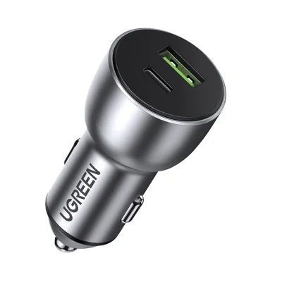 Tẩu sạc nhanh ô-tô 2 cổng 1C1A 36W Ugreen 60980