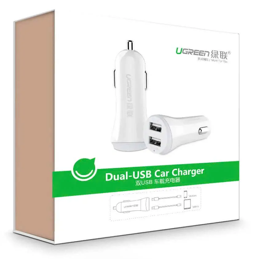 Tẩu sạc nhanh ô tô UGREEN CD115 – Sạc 2 cổng USB cùng lúc — ảnh 4