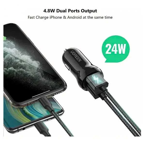Tẩu sạc Ugreen 2 cổng USB ED018