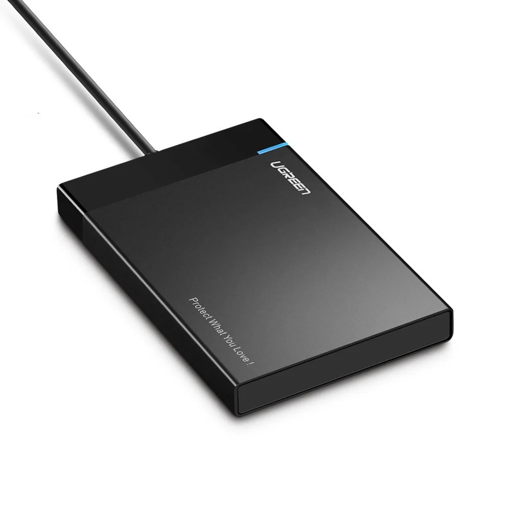 Thiết bị đựng ổ cứng 2.5 inch, dùng để kết nối ổ cứng sata với máy tính qua cổng usb, kèm dây cáp Ugreen (30847)