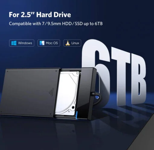 Thiết bị đựng ổ cứng 2.5 inch, dùng để kết nối ổ cứng sata với máy tính qua cổng usb, kèm dây cáp Ugreen (30847) — ảnh 10