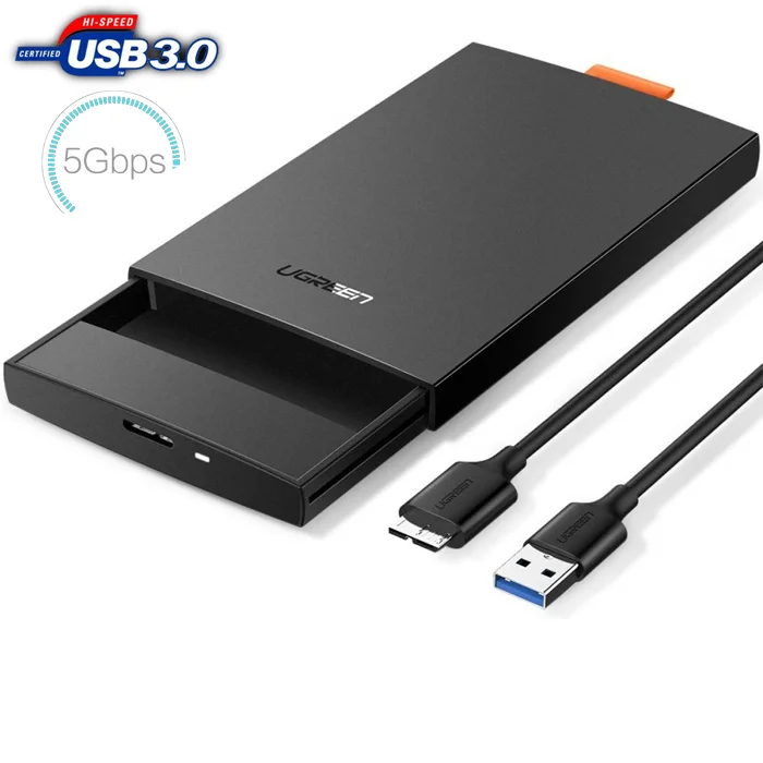 Thiết bị đựng ổ cứng 2.5 inch, dùng để kết nối ổ cứng sata với máy tính qua cổng usb, kèm dây cáp Ugreen (60353) — ảnh 5