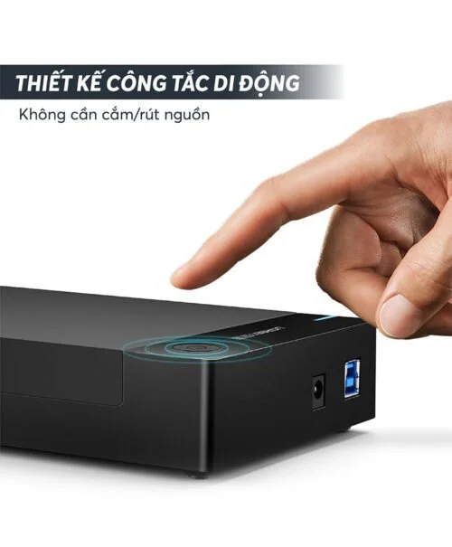 Thiết bị đựng ổ cứng 3.5 inch, dùng để kết nối ổ cứng sata với máy tính qua cổng usb, kèm dây cáp Ugreen (50423) — ảnh 6