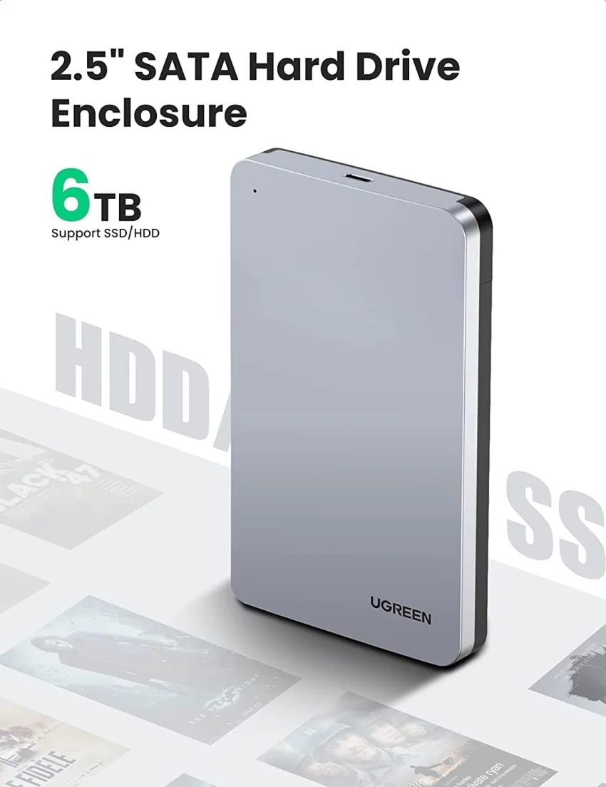 Thiết bị đựng ổ cứng, dùng để kết nối ổ cứng sata với máy tính máy tính để bàn qua cổng USB 3.0 Ugreen (70499)