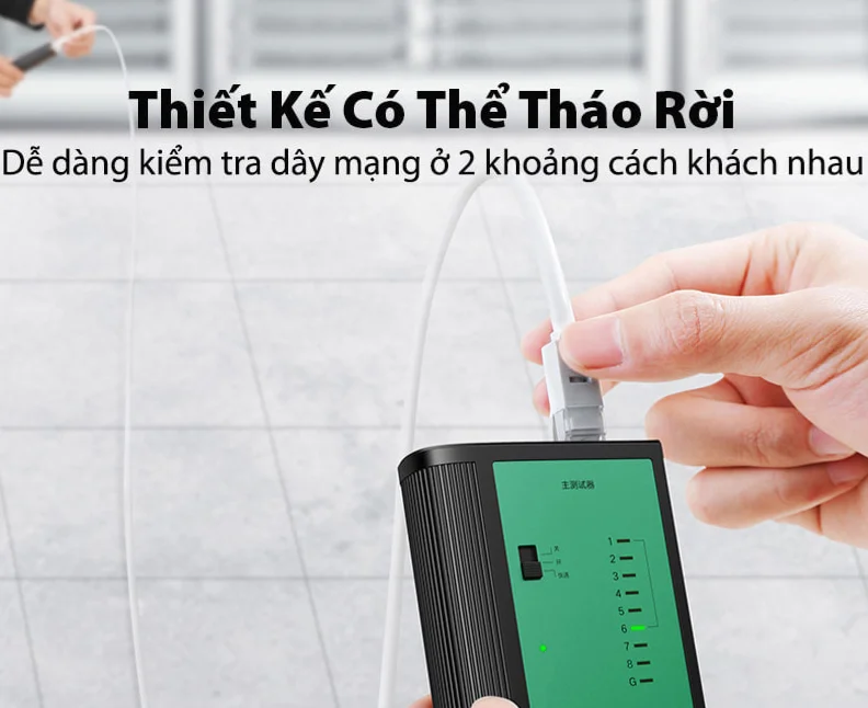 Thiết bị kiểm tra dây cáp mạng RJ45 và RJ 11 ugreen 10950 — ảnh 3
