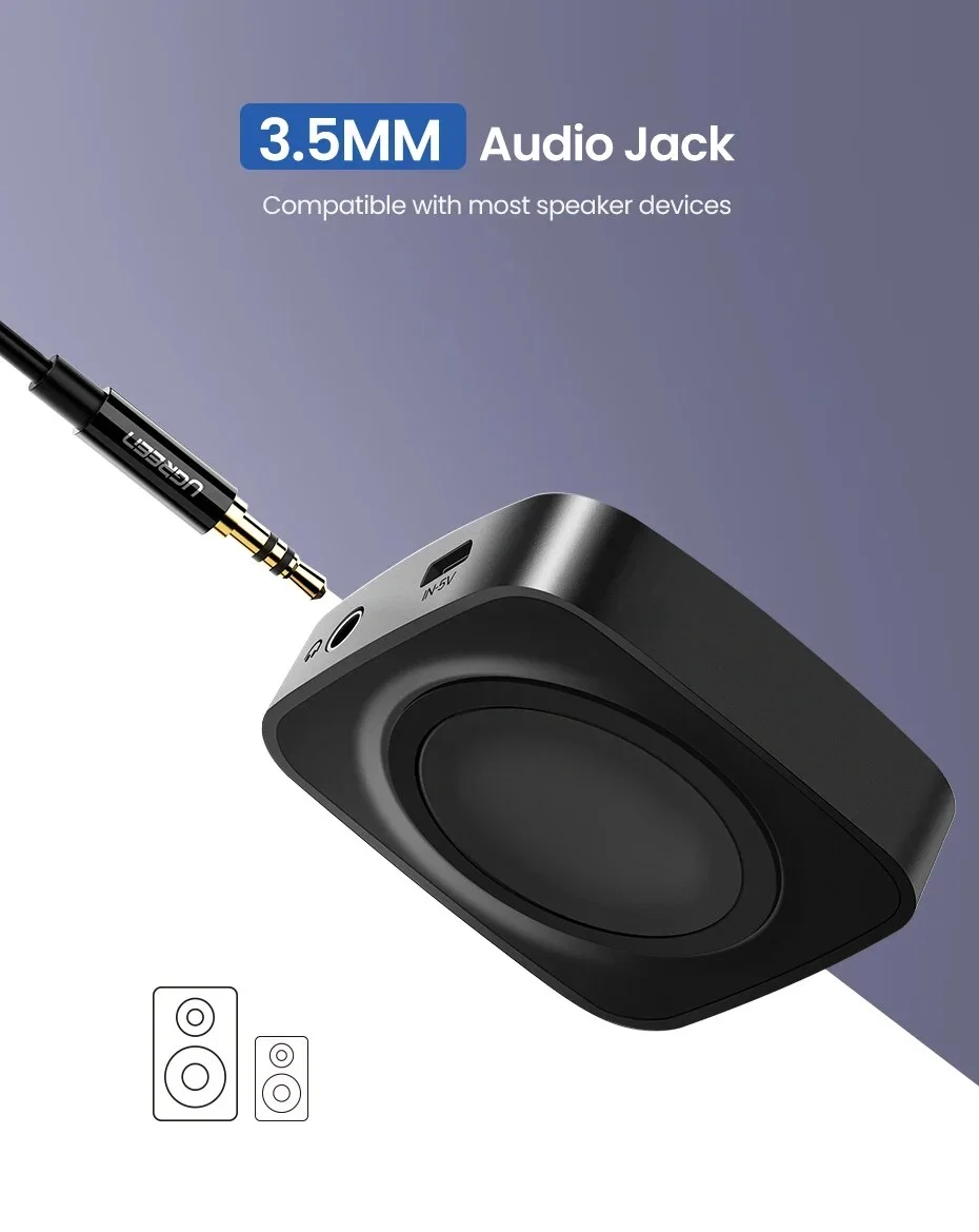 Thiết bị nhận Bluetooth 4.2 , màu đen Ugreen (40758)