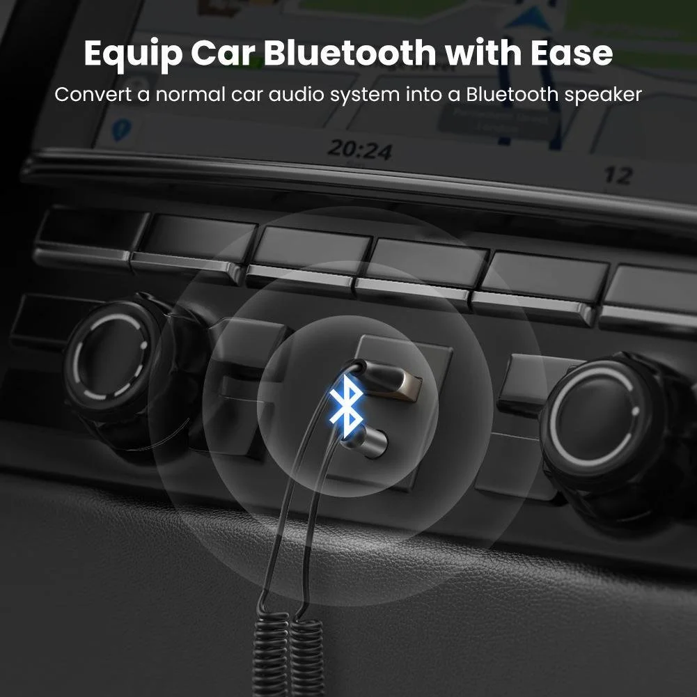 Thiết bị nhận Bluetooth 5.0 công suất 10mW, màu đen đầu ra 3.5mm Ugreen (70601)
