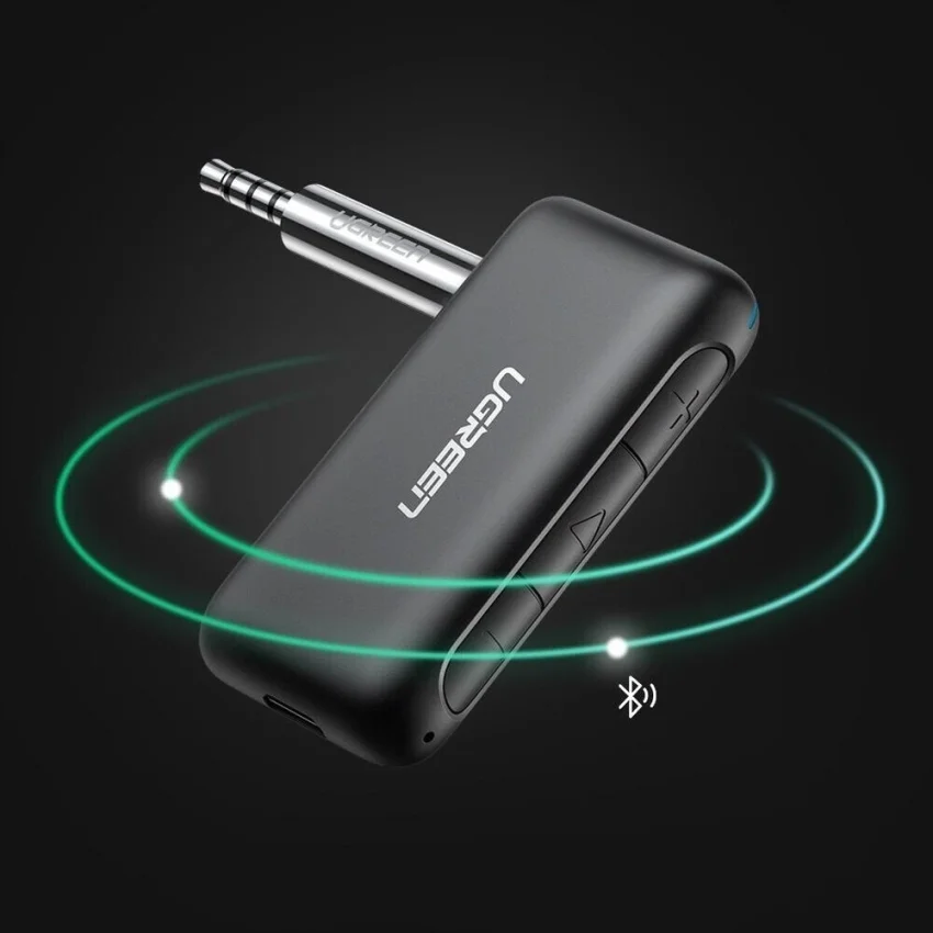 Thiết bị nhận Bluetooth 5.0 công suất 10mW, màu đen Ugreen (70303)