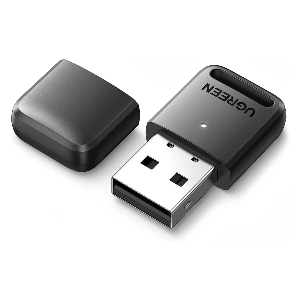 Thiết bị nhận Bluetooth USB 5.0 công suất 10mW, màu đen Ugreen (80890)