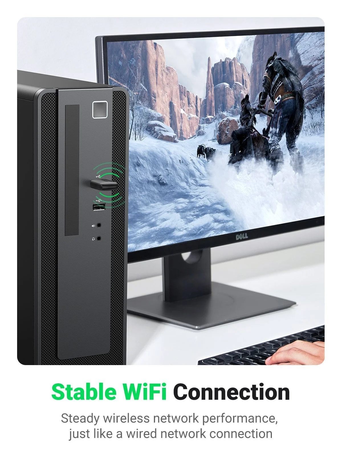 Thiết bị USB nhận Bluetooth công suất Bluetooth 20mW, màu đen Ugreen (20204)
