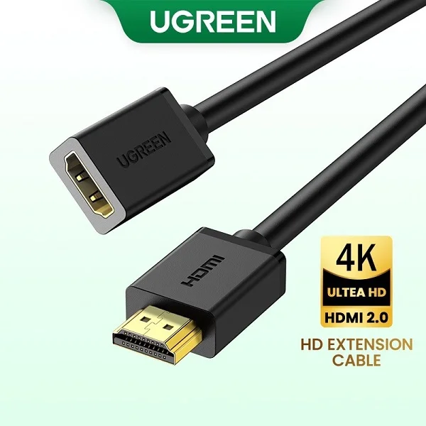 Ugreen 10139 0.3M Hdmi Extension Cable 1.4V Full Copper 19+1 30cm Hd107 10139 — ảnh 2