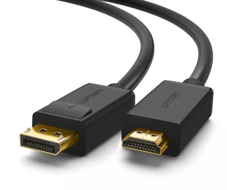 Ugreen 10203 3M Màu Đen Cáp chuyển đổi Displayport sang HDMI thuần đồng DP101