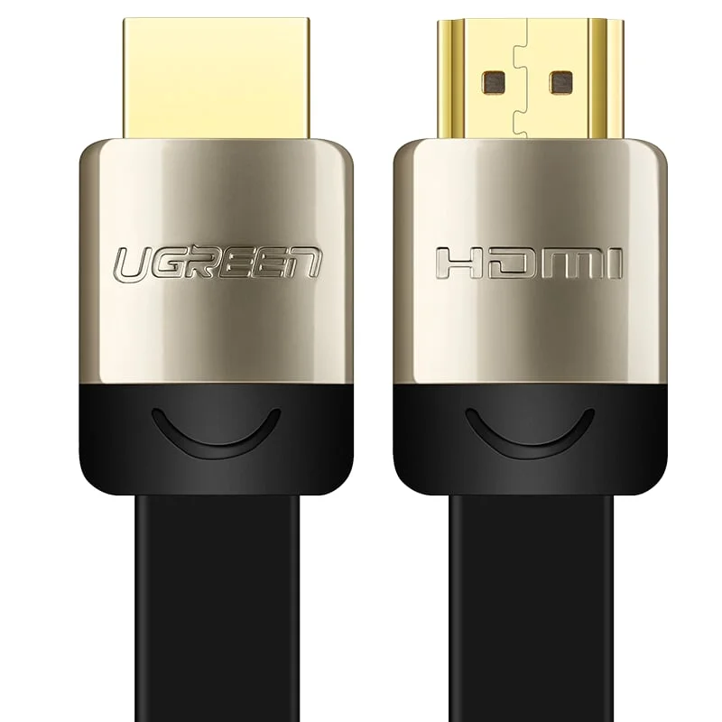 Ugreen 10260 1.5M màu Đen Cáp tín hiệu HDMI chuẩn 2.0 cáp dẹt đầu bọc hợp kim HD123 — ảnh 2