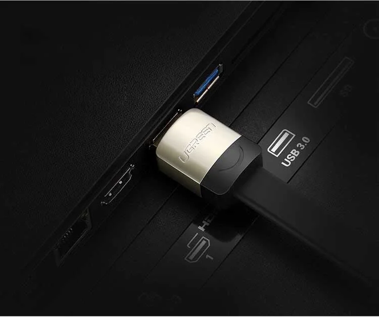 Ugreen 10260 1.5M màu Đen Cáp tín hiệu HDMI chuẩn 2.0 cáp dẹt đầu bọc hợp kim HD123 — ảnh 7