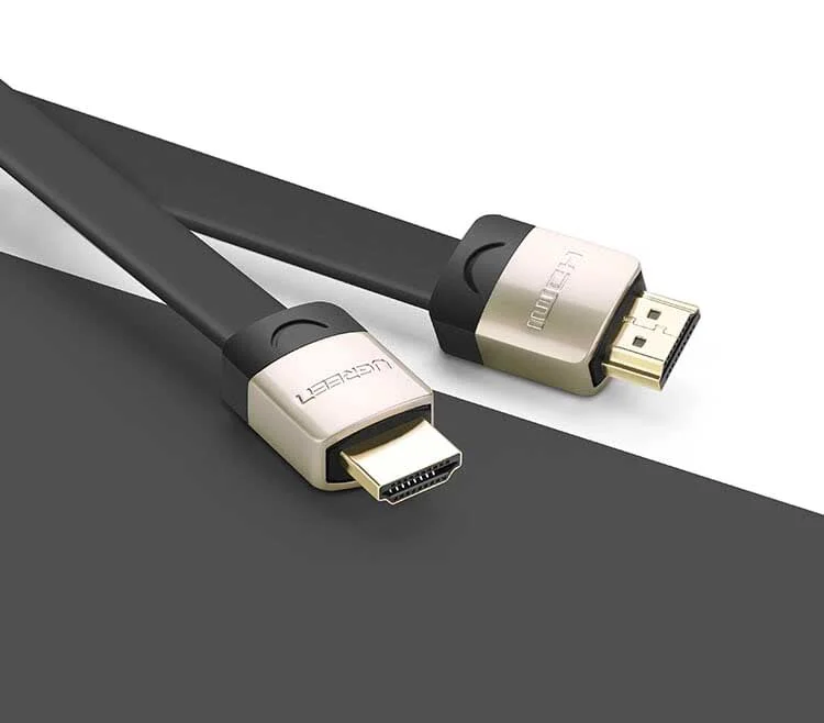 Ugreen 10262 3M màu Đen Cáp tín hiệu HDMI chuẩn 2.0 cáp dẹt đầu bọc hợp kim HD123 — ảnh 6