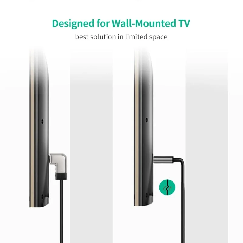 Ugreen 10284 3M màu Đen Cáp tín hiệu HDMI chuẩn 1.4 đầu góc 270 độ HD122 — ảnh 11