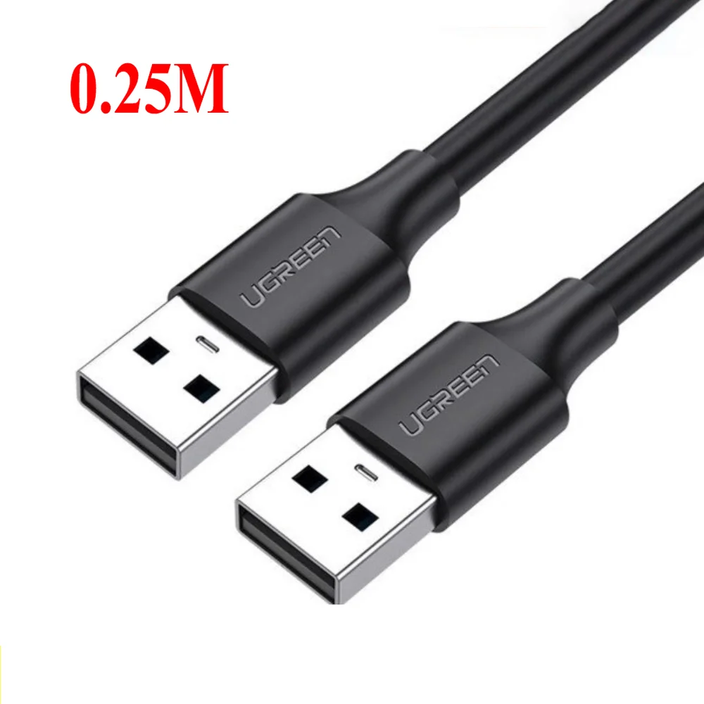 UGREEN 10307 USB 2.0 A Male to A Male Cable 0.25m (Black)