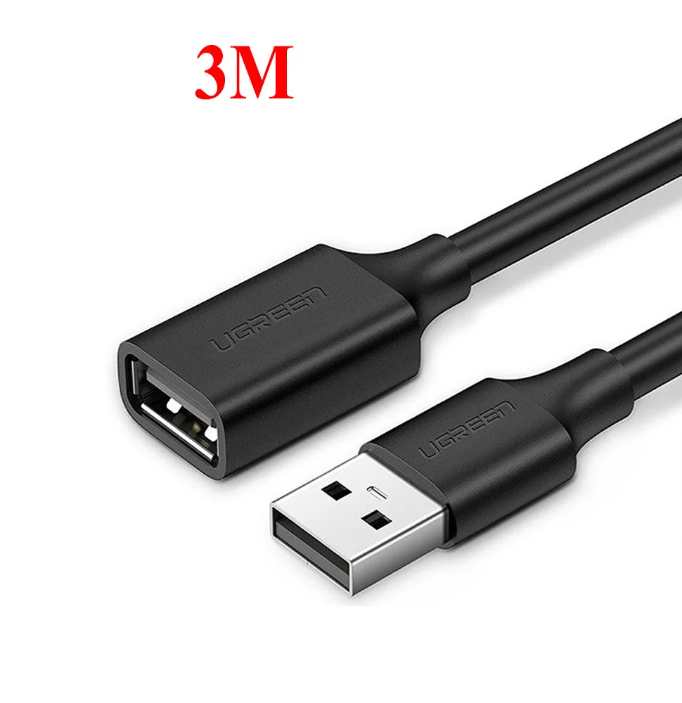 UGREEN 10317 USB 2.0 A Male to A Female Cable 3m (Black)