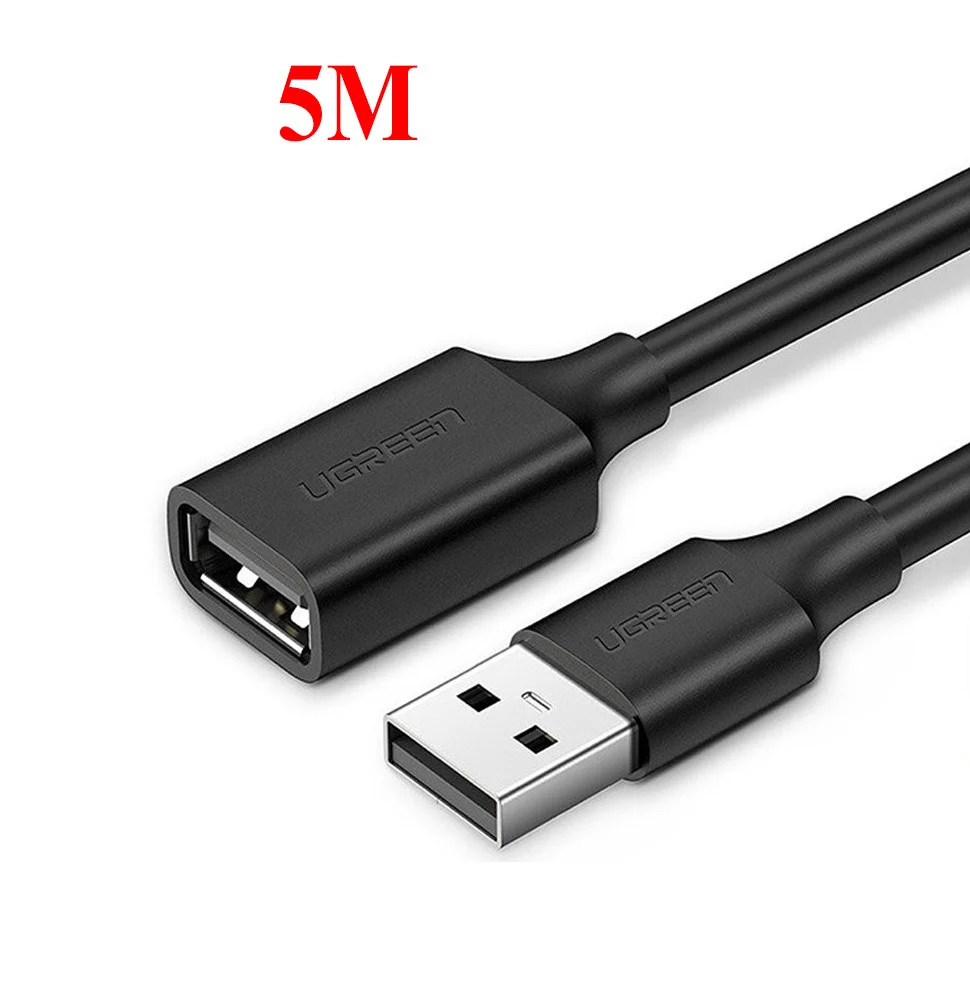 UGREEN 10318 USB 2.0 A Male to A Female Cable 5m (Black)