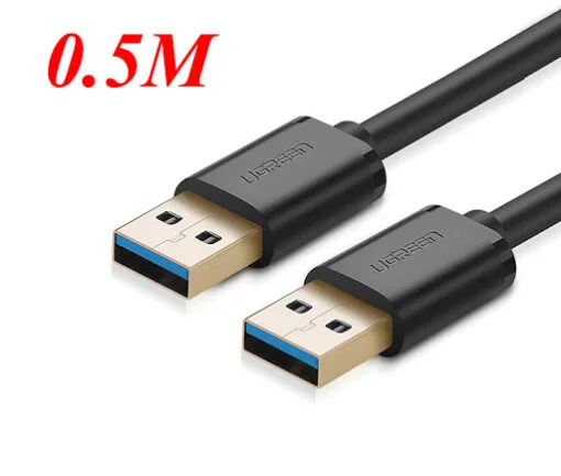 UGREEN 10369 USB 3.0 A Male to Male Cable 0.5m (Black)