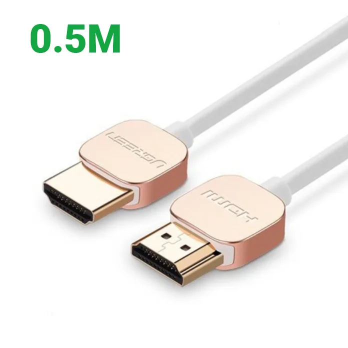 Ugreen 10473 0.5M Hdmi Cable Ultra Slim Version 2.0 19 + 1 HD117