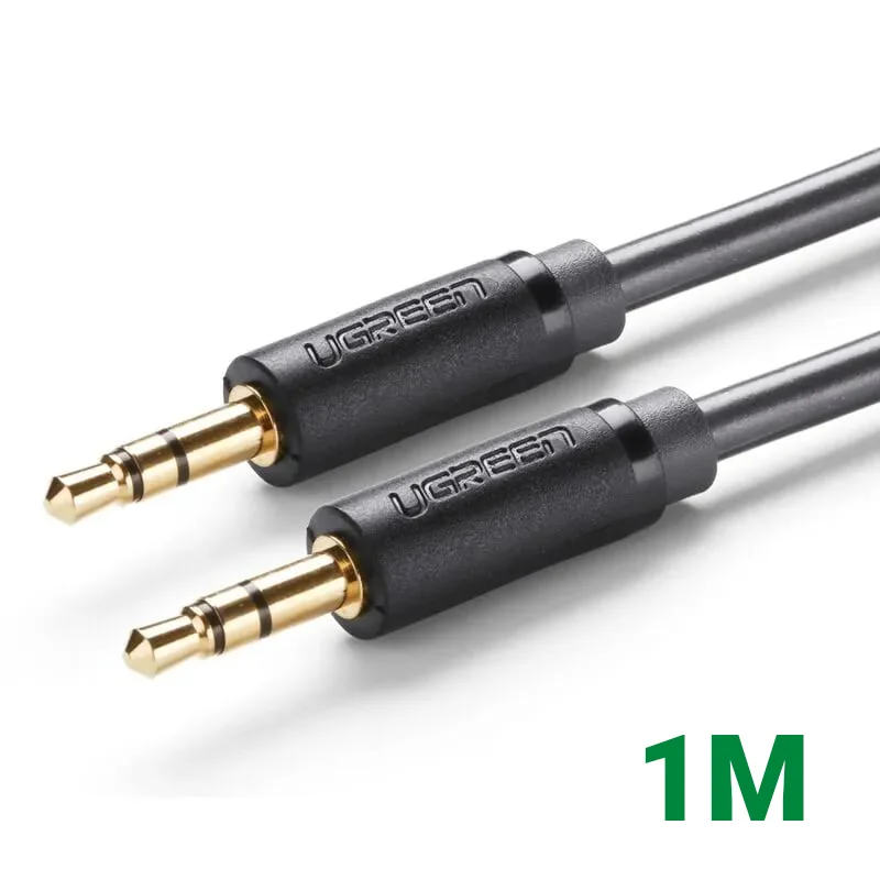 Ugreen 10502 1M màu Đen Cáp âm thanh 2 đầu 3.5mm dương AV101 — ảnh 1