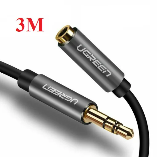 Ugreen 10595 3M màu Đen Cáp âm thanh 3.5mm nối dài AV118