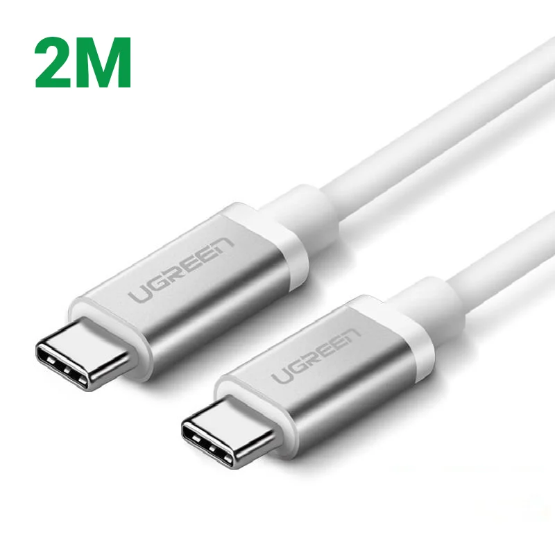 Ugreen 10681 2M 4k60hz 3.1 gen1 60w màu bạc Cáp TypeC (3.1) Data cao cấp US161