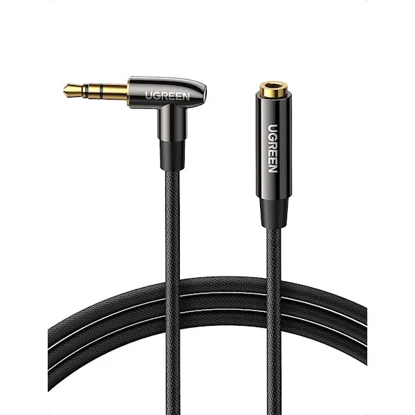 Ugreen 10683 5m 3.5mm bẻ vuông góc 90 độ cáp nối dài Headphone jack 3.5 — ảnh 1