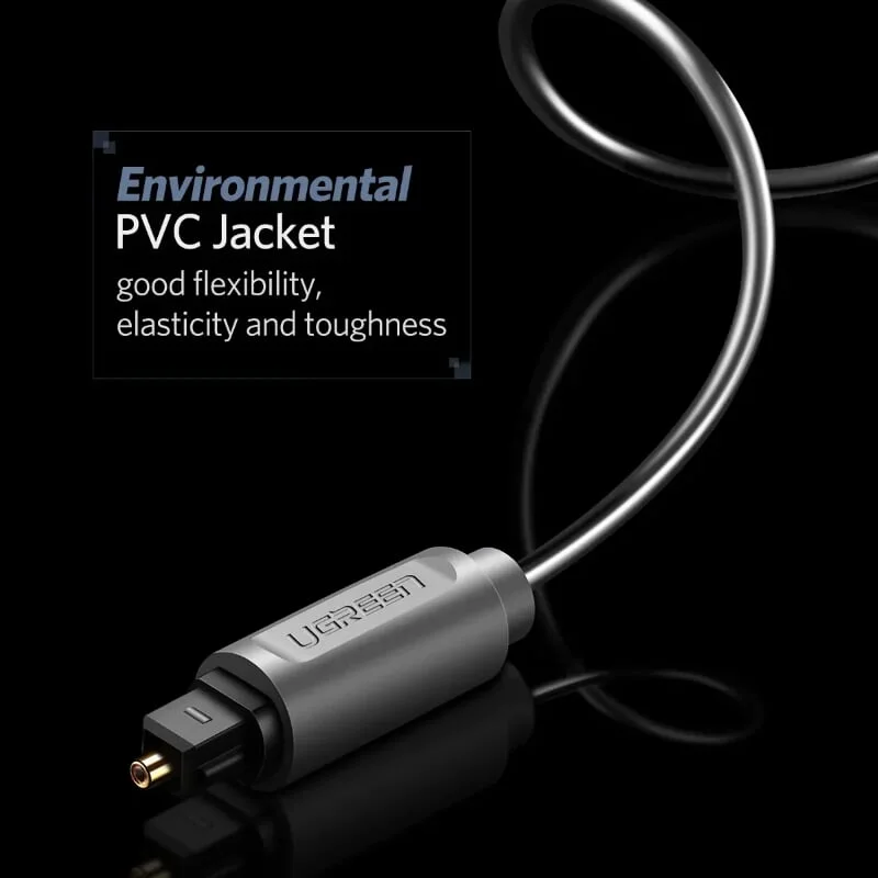 Ugreen 10771 3M màu Xám Dây cáp quang âm thanh 2 đầu dương AV122