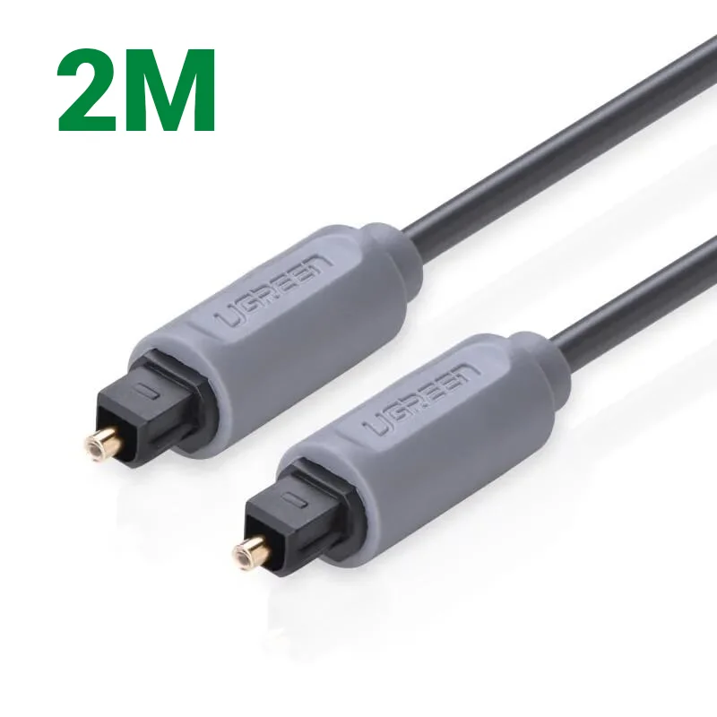 Ugreen 10770 2M màu Xám Dây cáp quang âm thanh 2 đầu dương AV122