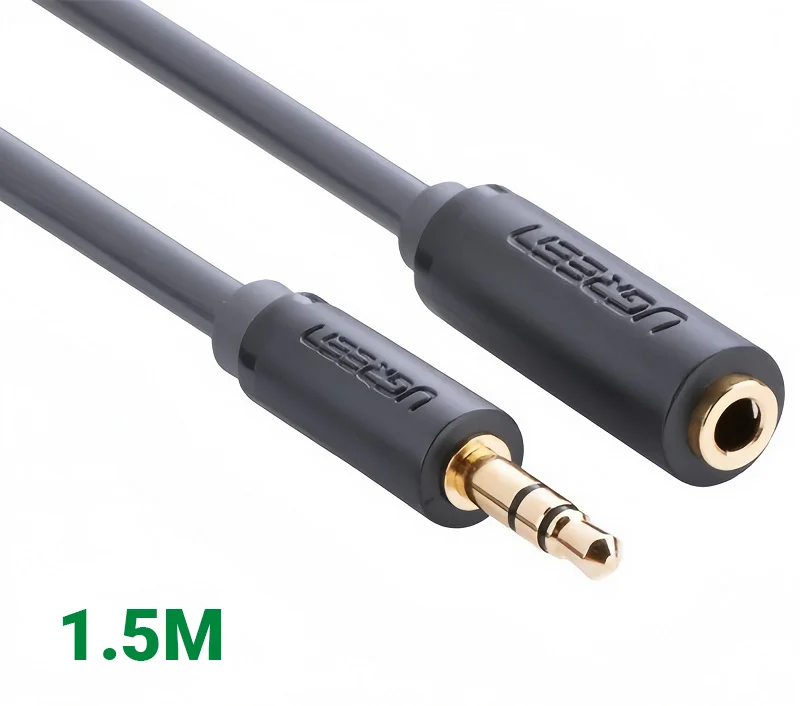Ugreen 10783 1.5M màu Đen Cáp âm thanh 3.5mm nối dài AV124