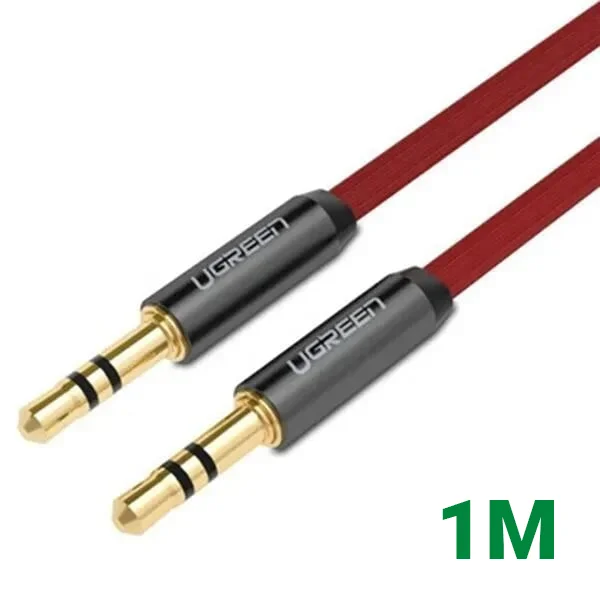 Ugreen 10792 1M màu Đỏ Cáp âm thanh 2 đầu 3.5mm dương AV119 — ảnh 1